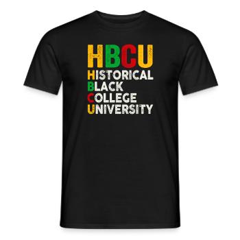 Historical Black College University - Männer T-Shirt - Schwarz - Vorne - AI Model Male 178 light (178cm)