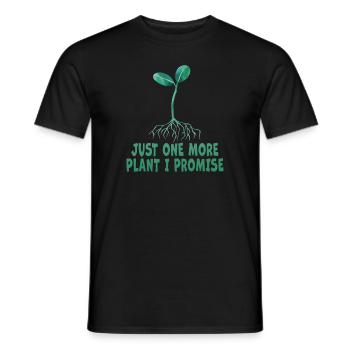 Juste une plante de plus que je promets thérapie plantaholic - T-shirt homme - noir - Devant - AI Model Male 178 light (178cm)