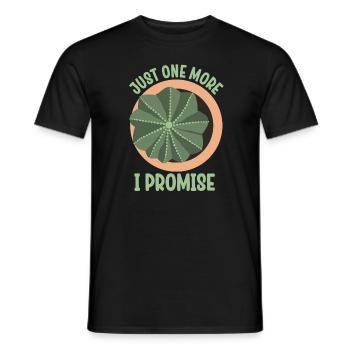 Just One More Plant I Promise Plantaholic Therapy - Men's T-Shirt - black - Front - AI Model Male 178 light (178cm)