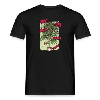 Just One More Plant I Promise Plantaholic Therapy - Men's T-Shirt - black - Front - AI Model Male 178 light (178cm)
