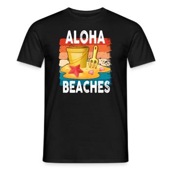 Aloha Beaches Tropical Hawaiian Summer Island - Männer T-Shirt - Schwarz - Vorne - AI Model Male 178 light (178cm)