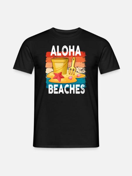 Aloha Beaches Tropical Hawaiian Summer Island - Männer T-Shirt - Schwarz