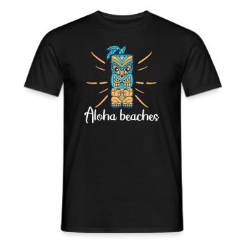 Aloha Beaches Tropical Hawaiian Summer Island - Männer T-Shirt - Schwarz - Vorne - AI Model Male 178 light (178cm)