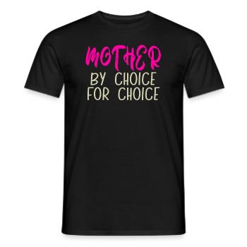 Mère par choix Pour Choix Pro Choice Féministe - T-shirt homme - noir - Devant - AI Model Male 178 light (178cm)