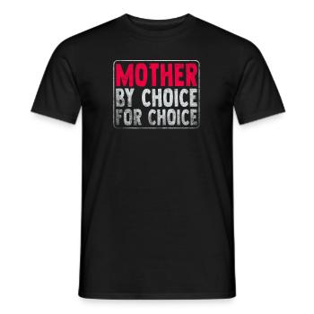 Mère par choix Pour Choix Pro Choice Féministe - T-shirt homme - noir - Devant - AI Model Male 178 light (178cm)