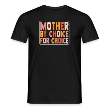 Mère par choix Pour Choix Pro Choice Féministe - T-shirt homme - noir - Devant - AI Model Male 178 light (178cm)