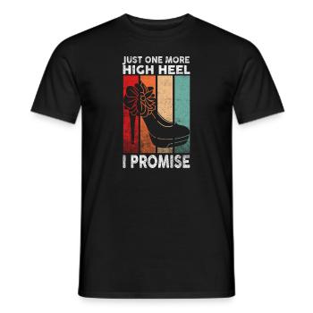 Juste un talon haut de plus que je promets - T-shirt homme - noir - Devant - AI Model Male 178 light (178cm)