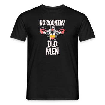 Pas de pays pour les vieillards utérus floral féministe - T-shirt homme - noir - Devant - AI Model Male 178 light (178cm)