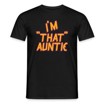 I am That Auntie - Männer T-Shirt - Schwarz - Vorne - AI Model Male 178 light (178cm)