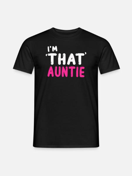 Je suis cette tante - T-shirt homme - noir