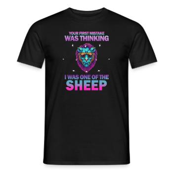 Your first Mistake was thinking I was one of the - Männer T-Shirt - Schwarz - Vorne - AI Model Male 178 light (178cm)