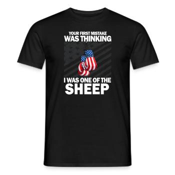 Your first Mistake was thinking I was one of the - Männer T-Shirt - Schwarz - Vorne - AI Model Male 178 light (178cm)