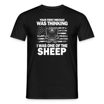 Your first Mistake was thinking I was one of the - Männer T-Shirt - Schwarz - Vorne - AI Model Male 178 light (178cm)