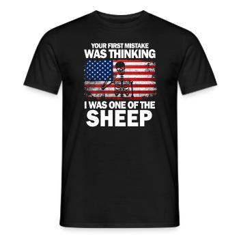 Your first Mistake was thinking I was one of the - Männer T-Shirt - Schwarz - Vorne - AI Model Male 178 light (178cm)
