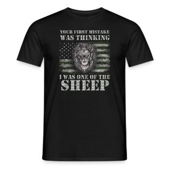 Your first Mistake was thinking I was one of the - Männer T-Shirt - Schwarz - Vorne - AI Model Male 178 light (178cm)