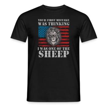 Your first Mistake was thinking I was one of the - Männer T-Shirt - Schwarz - Vorne - AI Model Male 178 light (178cm)