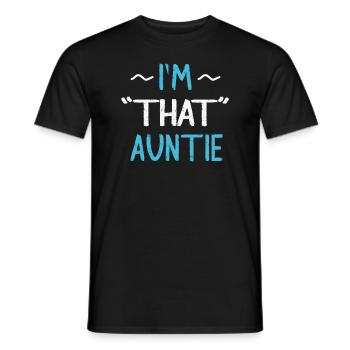 I am That Auntie - Männer T-Shirt - Schwarz - Vorne - AI Model Male 178 light (178cm)