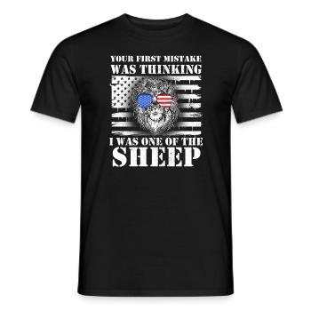 Your first Mistake was thinking I was one of the - Männer T-Shirt - Schwarz - Vorne - AI Model Male 178 light (178cm)