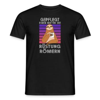 Gepflegt Einen Hinter Die Rüstung Römern Party - Männer T-Shirt - Schwarz - Vorne - AI Model Male 178 light (178cm)