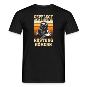 Gepflegt Einen Hinter Die Rüstung Römern Party - Männer T-Shirt - Schwarz - Vorne - AI Model Male 178 light (178cm)