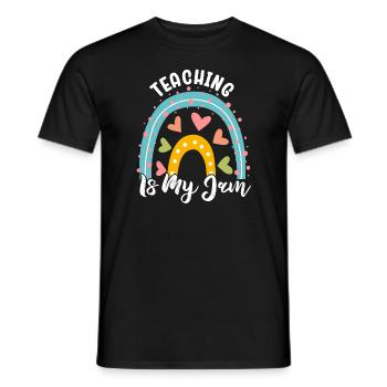 Teaching Is My Jam School Teacher Appreciation - Men's T-Shirt - black - Front - AI Model Male 178 light (178cm)