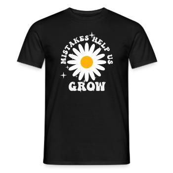 Mistakes Help Us Grow Back To School Motivational - Men's T-Shirt - black - Front - AI Model Male 178 light (178cm)