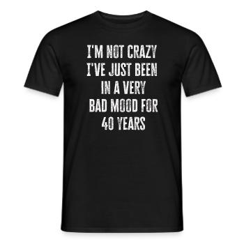 40 Years Old Vintage 1982 Limited Edition 40th - Männer T-Shirt - Schwarz - Vorne - AI Model Male 178 light (178cm)