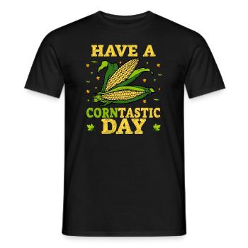 Have A Corntastic Day - Männer T-Shirt - Schwarz - Vorne - AI Model Male 178 light (178cm)