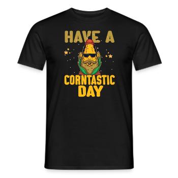 Have A Corntastic Day - Männer T-Shirt - Schwarz - Vorne - AI Model Male 178 light (178cm)