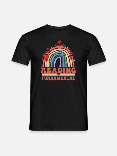 Reading Is Fundamental - Men's T-Shirt - black