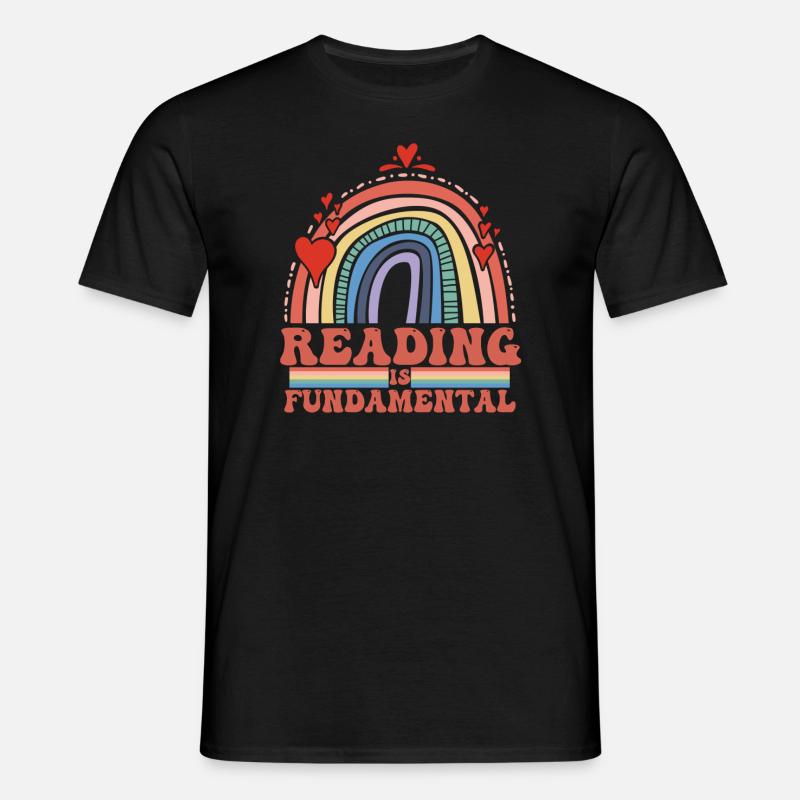 Reading Is Fundamental - Men's T-Shirt - black