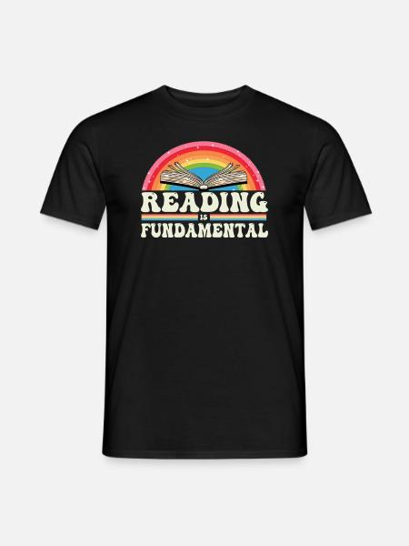 Reading Is Fundamental - Männer T-Shirt - Schwarz