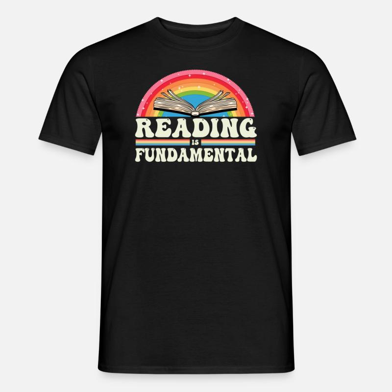 Reading Is Fundamental - Men's T-shirt - black