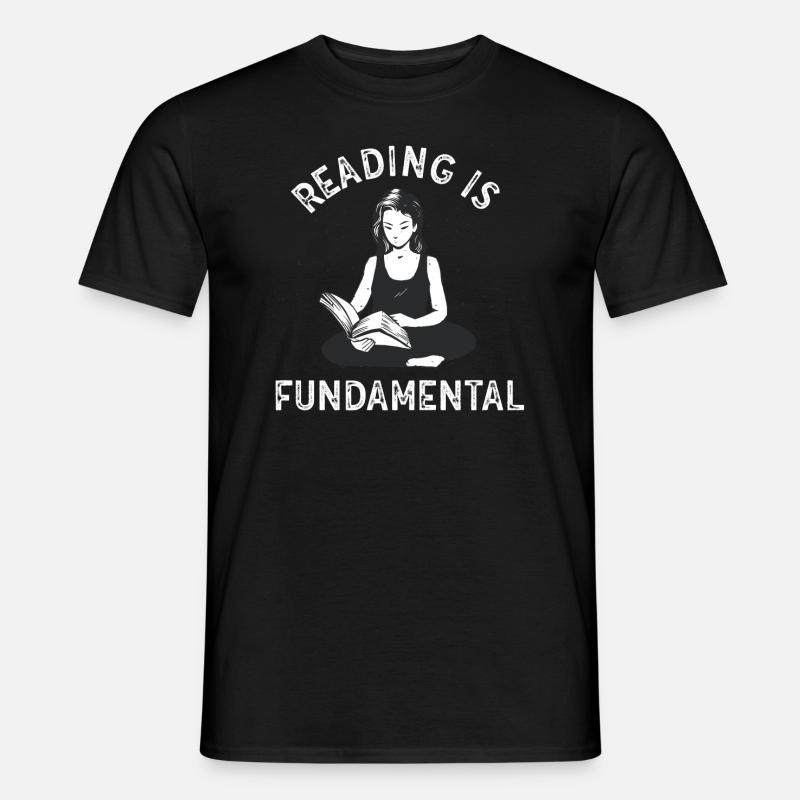 Reading Is Fundamental - Männer T-Shirt - Schwarz