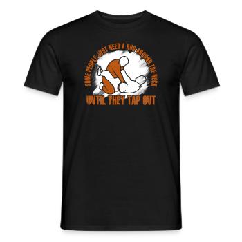 Certaines personnes ont juste besoin d’un combattant en cage câlin - T-shirt homme - noir - Devant - AI Model Male 178 light (178cm)