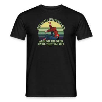 Certaines personnes ont juste besoin d’un combattant en cage câlin - T-shirt homme - noir - Devant - AI Model Male 178 light (178cm)