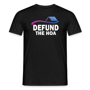 Defund The HOA - T-shirt homme - noir - Devant - AI Model Male 178 light (178cm)