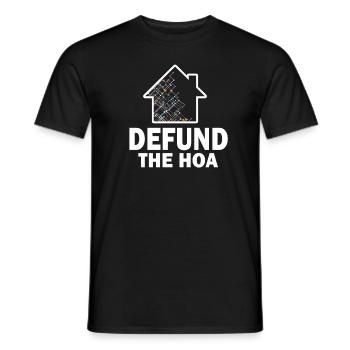 Defund The HOA - T-shirt homme - noir - Devant - AI Model Male 178 light (178cm)