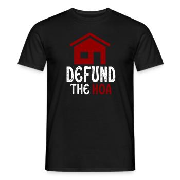 Defund The HOA - T-shirt homme - noir - Devant - AI Model Male 178 light (178cm)