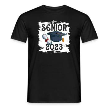 Senior 2023 Dabbing Dab de 2023 Seniors Graduation - T-shirt homme - noir - Devant - AI Model Male 178 light (178cm)