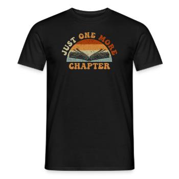 Just One More Chapter I Promise Reading - Männer T-Shirt - Schwarz - Vorne - AI Model Male 178 light (178cm)