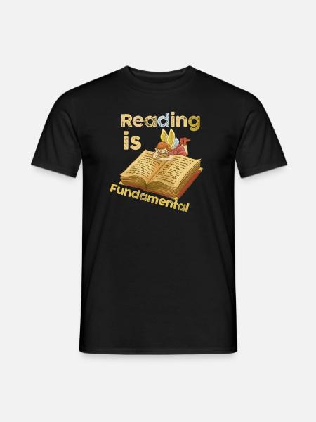 Reading Is Fundamental - Men's T-Shirt - black