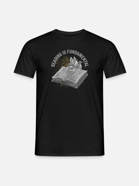 Reading Is Fundamental - Männer T-Shirt - Schwarz