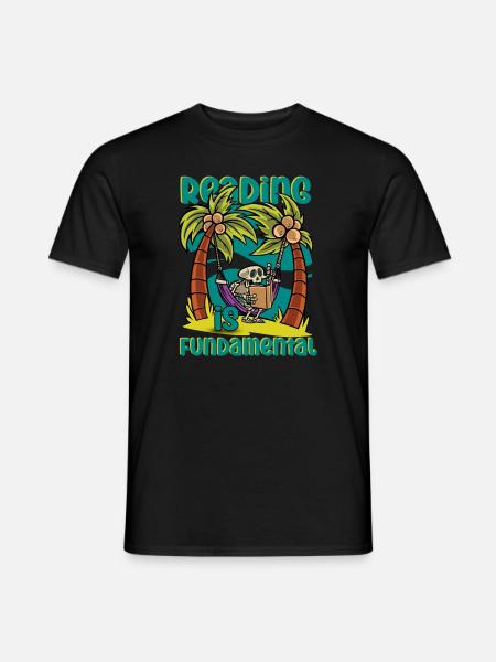 Reading Is Fundamental - Männer T-Shirt - Schwarz