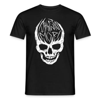 Memento Mori Skull - Men's T-Shirt - black - Front - AI Model Male 178 light (178cm)