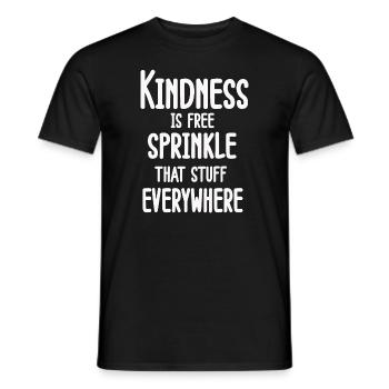 La gentillesse est gratuite, saupoudrez ce truc partout - T-shirt homme - noir - Devant - AI Model Male 178 light (178cm)
