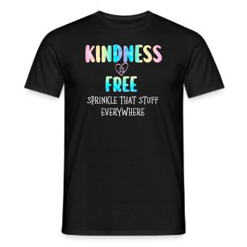 La gentillesse est gratuite, saupoudrez ce truc partout - T-shirt homme - noir - Devant - AI Model Male 178 light (178cm)