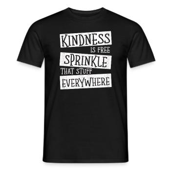 La gentillesse est gratuite, saupoudrez ce truc partout - T-shirt homme - noir - Devant - AI Model Male 178 light (178cm)