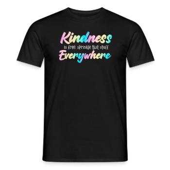 La gentillesse est gratuite, saupoudrez ce truc partout - T-shirt homme - noir - Devant - AI Model Male 178 light (178cm)