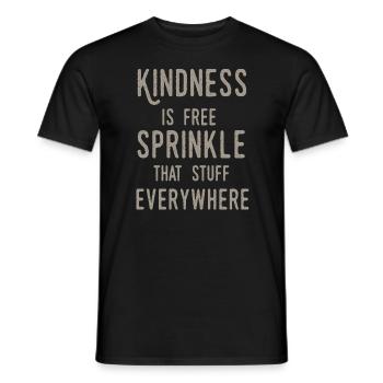 La gentillesse est gratuite, saupoudrez ce truc partout - T-shirt homme - noir - Devant - AI Model Male 178 light (178cm)